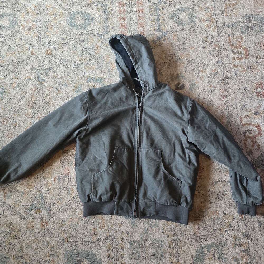 Redhead VTG Canvas Work Chore Jacket Coat Gray Green XLT Big And Tall 45117